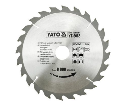 YATO Kotúč na drevo 200 x 30 mm 24z (YT-6065)