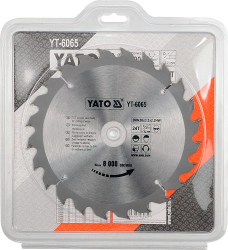 YATO Kotúč na drevo 200 x 30 mm 24z (YT-6065)