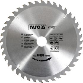YATO TCT KOTUC NA DREVO 250X40TX30 MM (YT-6071)