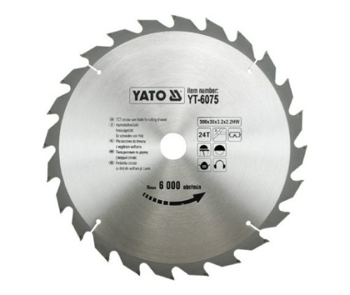YATO Pílový kotúč na rezanie dreva 300X24TX30 MM (YT-6075)