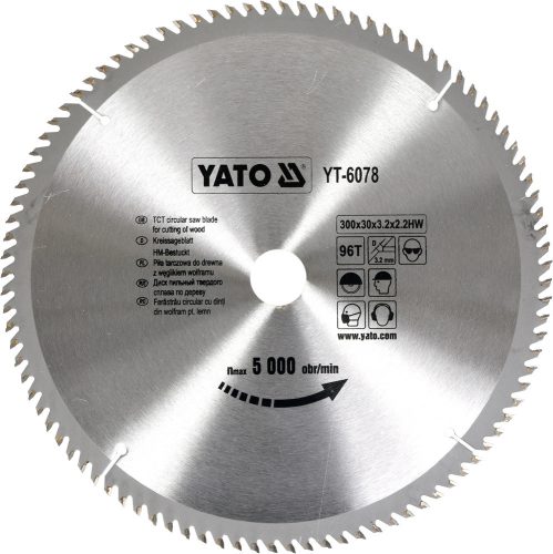 YATO pílový kotúč na drevo 300x96tx30 mm (YT-6078)