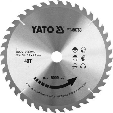 YATO Vidiový pílový kotúč na drevo 305X40TX30MM (YT-60783)