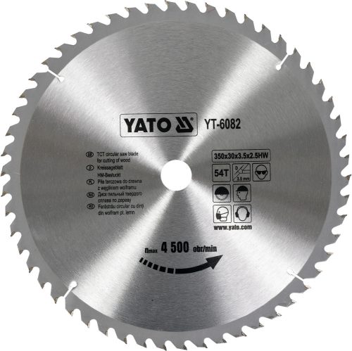 YATO Kotúč na drevo 350X54TX30 MM (YT-6082)