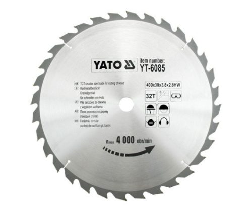 YATO Kotouč na dřevo 400X32TX30 MM (YT-6085)