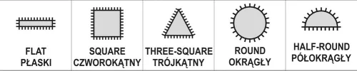 YATO Sada pilníkov ihlových diamantových 5 x 180 mm 5 ks (YT-6156)