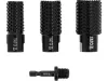 YATO sada rotačných fréz do dreva so závitom M14 a HEX adaptérom – Ø20, 25, 30 mm (YT-61775)