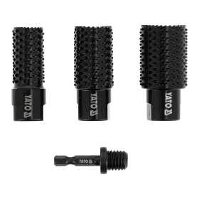   YATO sada rotačných fréz do dreva so závitom M14 a HEX adaptérom – Ø20, 25, 30 mm (YT-61775)