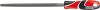 YATO Pilník zámočnícky trojhranný stredne hrubý 250 mm (YT-6230)