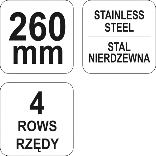 YATO Kefa drôtený ručné 260 mm (YT-6338)