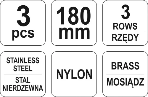 YATO Sada kief drôtených 180 mm (YT-6351)
