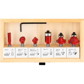   YATO SADA 6 DREVOOBRÁBACÍCH FRÉZOV DRŽIEK 6 MM (YT-68000)