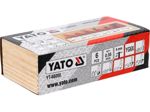 YATO SADA 6 DREVOOBRÁBACÍCH FRÉZOV DRŽIEK 6 MM (YT-68000)