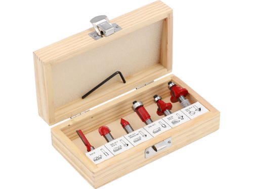 YATO SADA 6 DREVOOBRÁBACÍCH FRÉZ, DRŽIEK 8 MM (YT-68001)