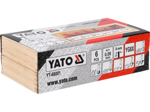 YATO SADA 6 DREVOOBRÁBACÍCH FRÉZ, DRŽIEK 8 MM (YT-68001)