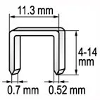 YATO Spona do zošívačky 8 x 11,2 mm 1000 ks (YT-7052)