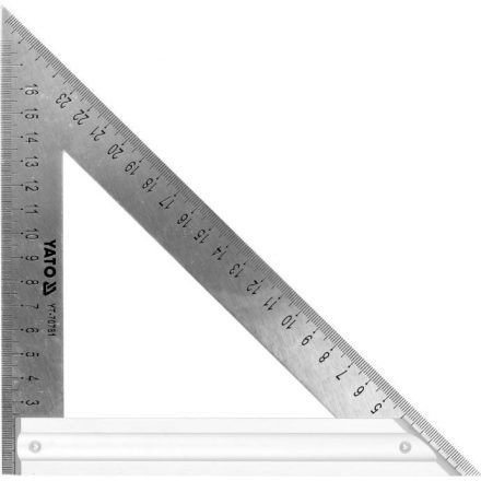 YATO Kovový stolársky štvorhran YATO s pravým uhlom a 2 metrickými stupnicami 270 mm (YT-70781)