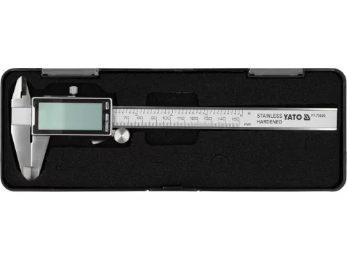 YATO digitálne posuvné meradlo 150 mm s veľkým 2,4" displejom (YT-72020)