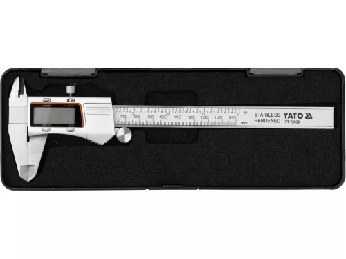 YATO digitálne posuvné meradlo 150 mm s podsvieteným displejom (YT-72030)