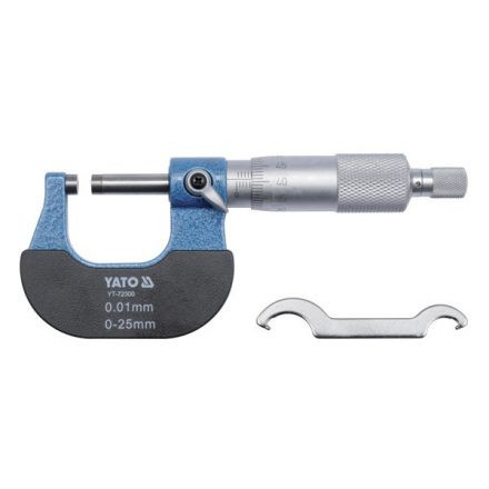 YATO MECHANICKÝ MIKROMETER 0-25MM/0,01MM (YT-72300)