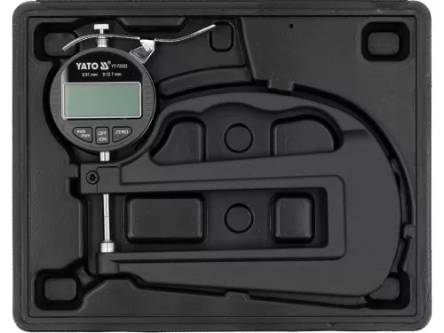 YATO Digitálny hrúbkomer 0 – 12,7 mm / 0,001 mm (YT-72322)