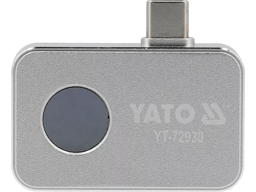 YATO Termokamera pre smartfóny, rozlíšenie 256 × 192 px (512 × 384), 25 Hz, USB-C (YT-72930)