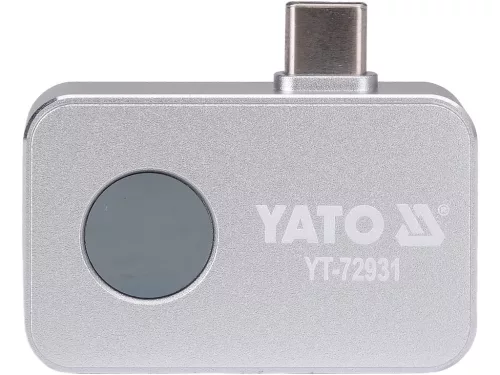 YATO Termokamera pre smartfóny, rozlíšenie 256 × 192 px (512 × 384), 25 Hz, USB-C + makro (YT-72931)