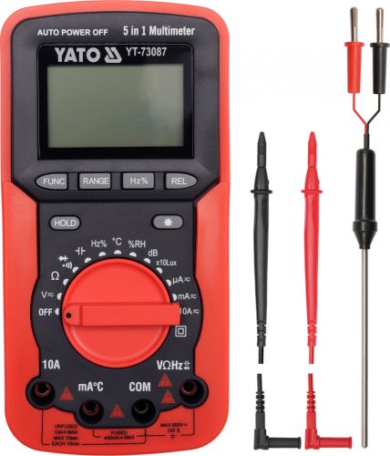 YATO Multimeter digitálny 5v1 (YT-73087)