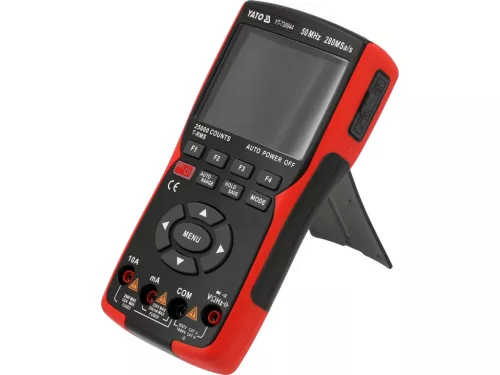 YATO Ručný osciloskop a multimeter 3 v 1, 50 MHz, 2 kanály, True RMS (YT-730944)