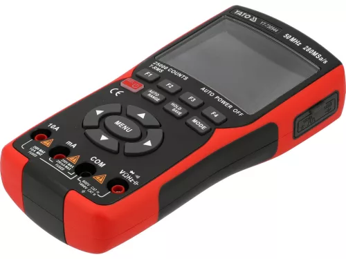 YATO Ručný osciloskop a multimeter 3 v 1, 50 MHz, 2 kanály, True RMS (YT-730944)