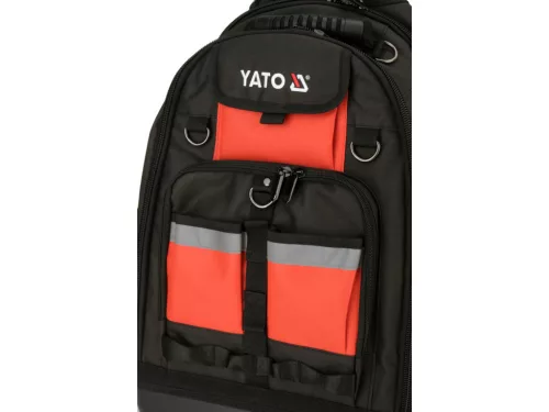 YATO pevný ruksak na náradie so sponami a kolieskami, 48 l (YT-74288)