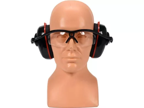 YATO KOMBINOVANÁ OCHRANA OČÍ A UŠÍ. MUFFS TRANSP. (YT-74636)
