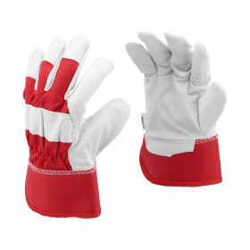   YATO Pracovné rukavice bielo-červené pravá koža/bavlna veľkosť 9 (YT-746402)