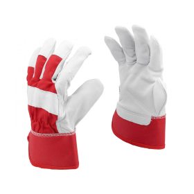   YATO Pracovné rukavice bielo-červené pravá koža/bavlna velkost 10 / XL (YT-746403)