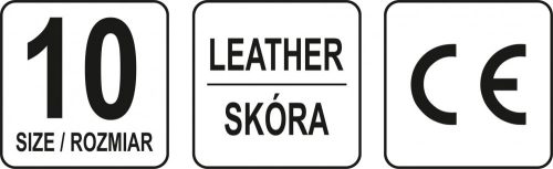 YATO Kožené rukavice XL (YT-74645)