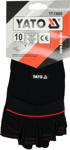 YATO Rukavice bez prstov Veľkosť XL (YT-74660)