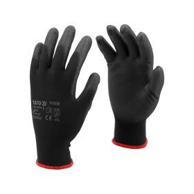 YATO PRACOVNÉ RUKAVICE NYLON/PU ČIERNA S. 9 (YT-74729)