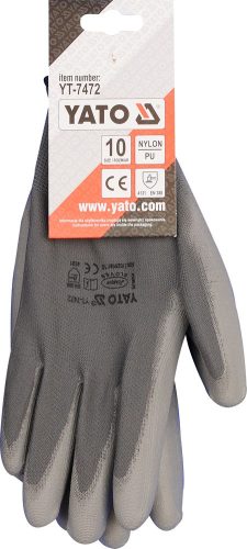 YATO Rukavice pracovné nylon/polyurethan veľ. 10 (YT-7472)