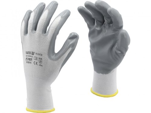 YATO PRACOVNÉ RUKAVICE NYLON/NITR. BIELA ​​S. 9 (YT-74739)