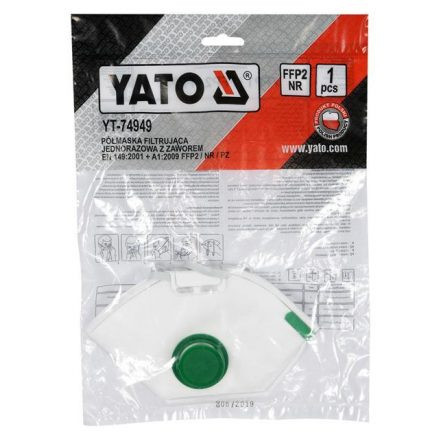 YATO JEDNORÁZOVÉ PROTIPRACHOVÉ MASKY FFP2/PZ (YT-74949)