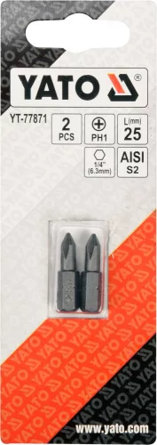 YATO Bitek PH1 25mm 1/4 2 ks (YT-77871)
