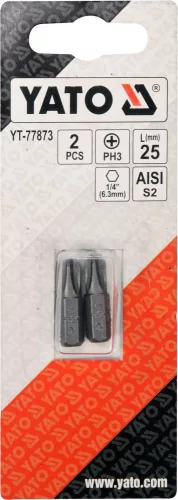 YATO BROTY SKRUTKOVACIE 1/4 25MM PH3 2 KS (YT-77873)