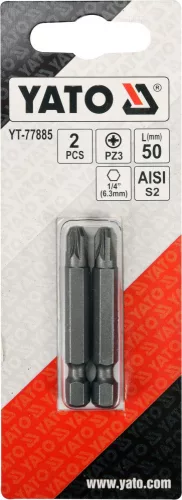 YATO SKRUTKOVACIE Bity 1/4 50MM PZ3 2 KS (YT-77885)