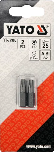YATO SKRUTKOVACIE Bity 1/4 25MM TORX T27 2 KS (YT-77906)