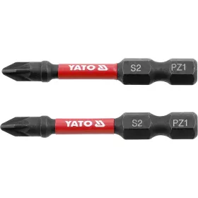   YATO NÁRAZOVÉ SKRUTKOVACIE Bity 1/4 50MM PZ1 2PC (YT-78043)