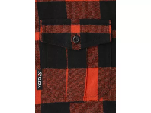 YATO FLANELOVÁ KOŠEĽA ČERVENÁ S. XL (YT-78803)