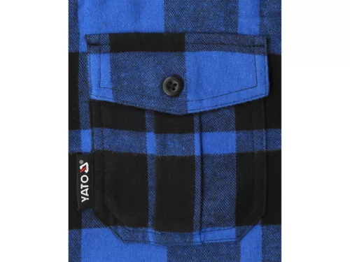 YATO FLANELOVÁ KOŠEĽA MODRÁ S. 3XL (YT-78811)