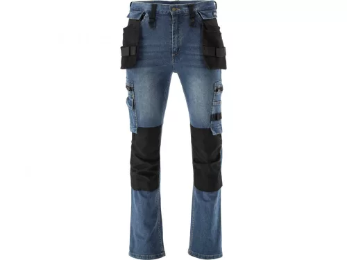 YATO PRACOVNÁ NOHAVICA STRETCH JEANS TROUS. TMAVOMODRÉ S. XL (YT-79054)