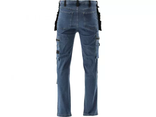 YATO PRACOVNÁ NOHAVICA STRETCH JEANS TROUS. TMAVOMODRÉ S. XL (YT-79054)