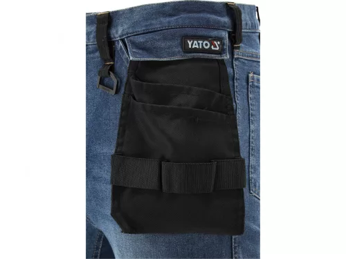YATO PRACOVNÁ NOHAVICA STRETCH JEANS TROUS. TMAVOMODRÉ S. XL (YT-79054)