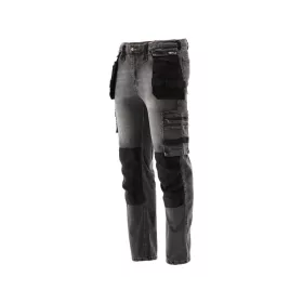   YATO PRACOVNÁ NOHAVICA STRETCH JEANS TROUS. OCELE ŠEDÁ S. XL (YT-79064)